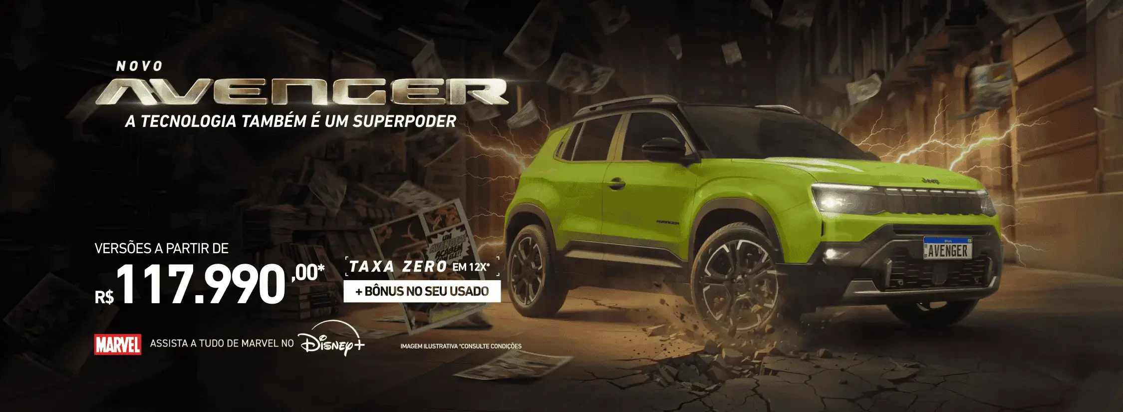 Novo Jeep Avenger Marvel