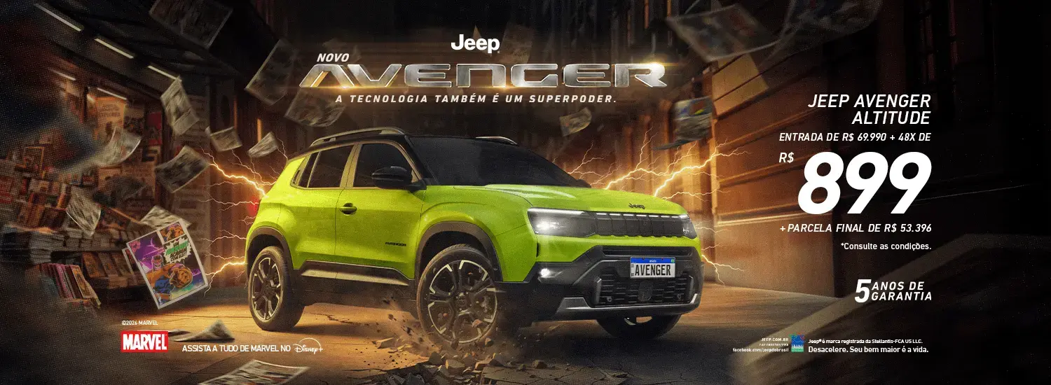 337 DDM Varejo Jeep Novo Avenger com Usado