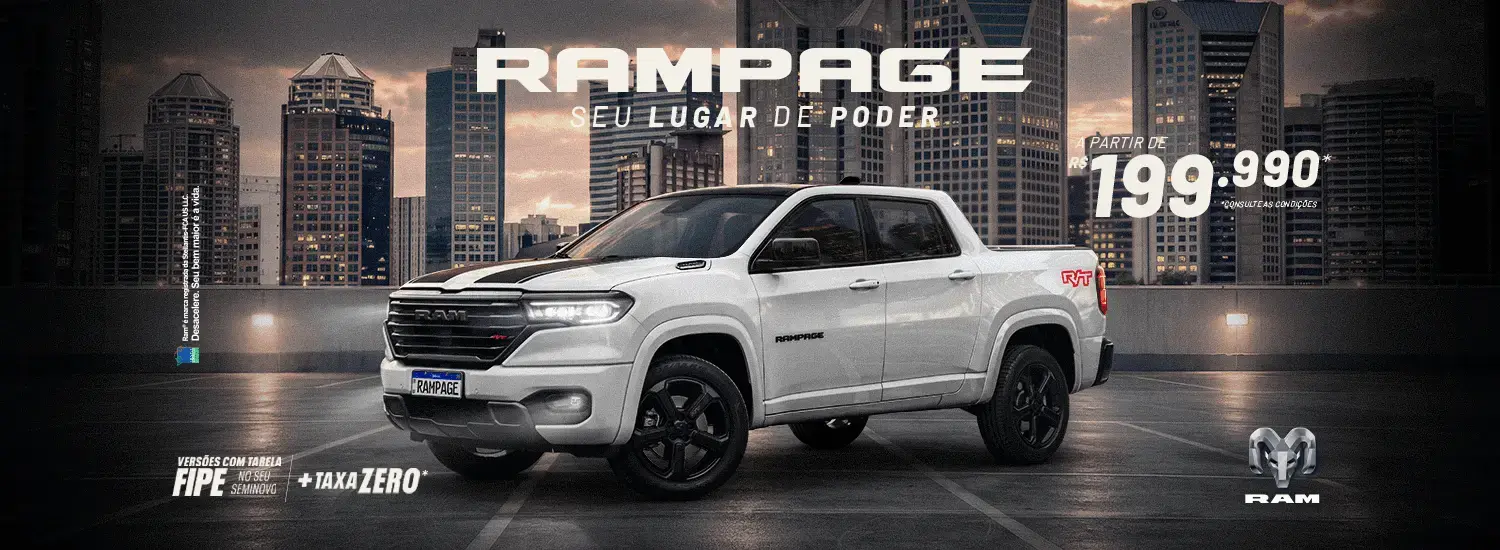 336 DDM Varejo RAM Rampage Seu Lugar de Poder