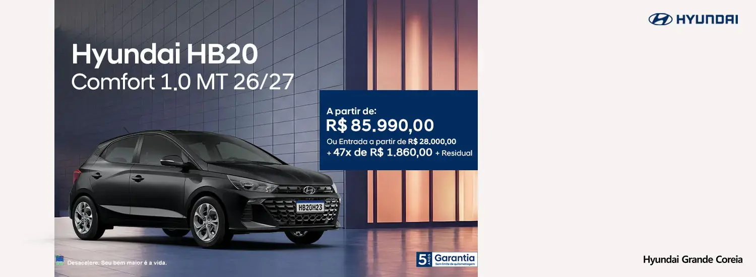 HB20 Comfort 1.0L 2026