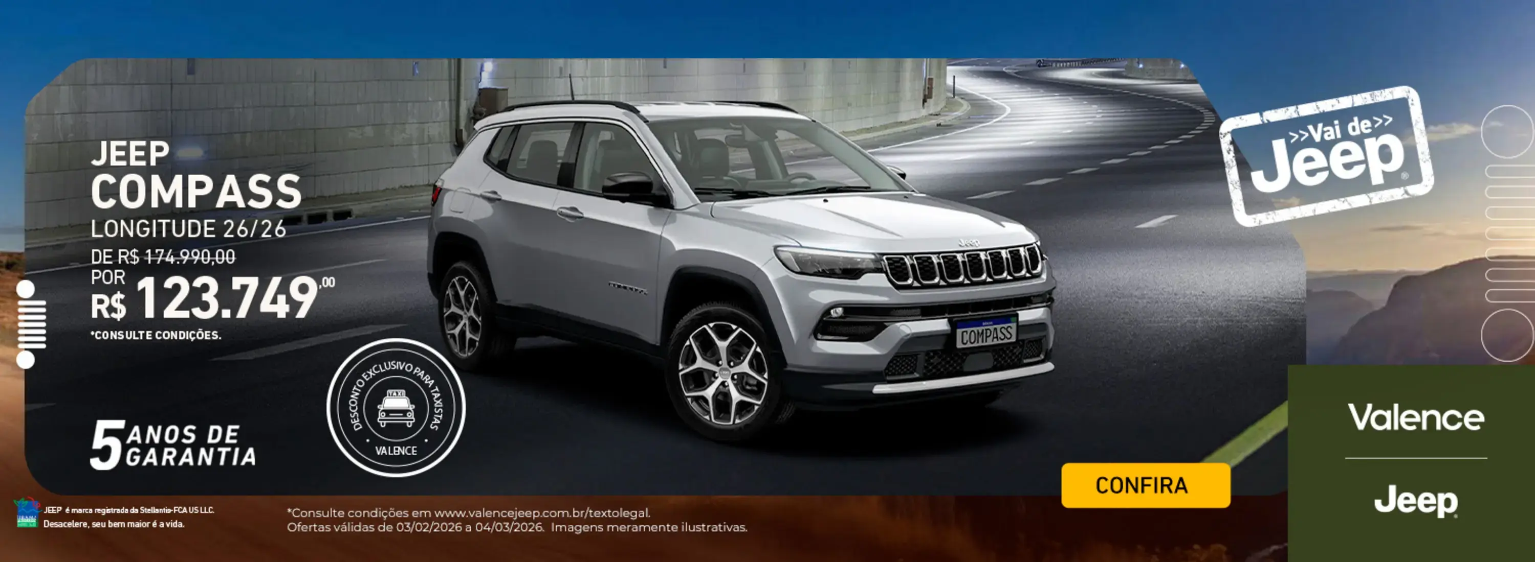 JEEP COMPASS LONGITUDE 26/26 TAXISTA 
