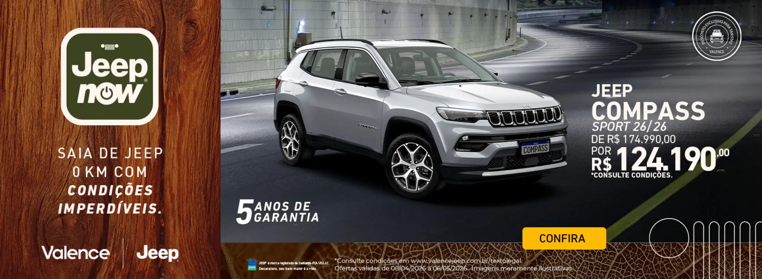 JEEP COMPASS SPORT 26/26 TAXISTA 