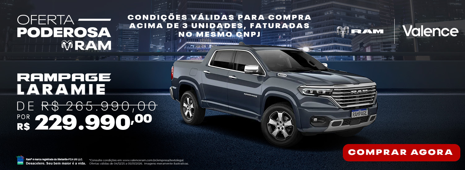 VENDA DIRETA RAMPAGE LARAMIE DEZEMBRO25