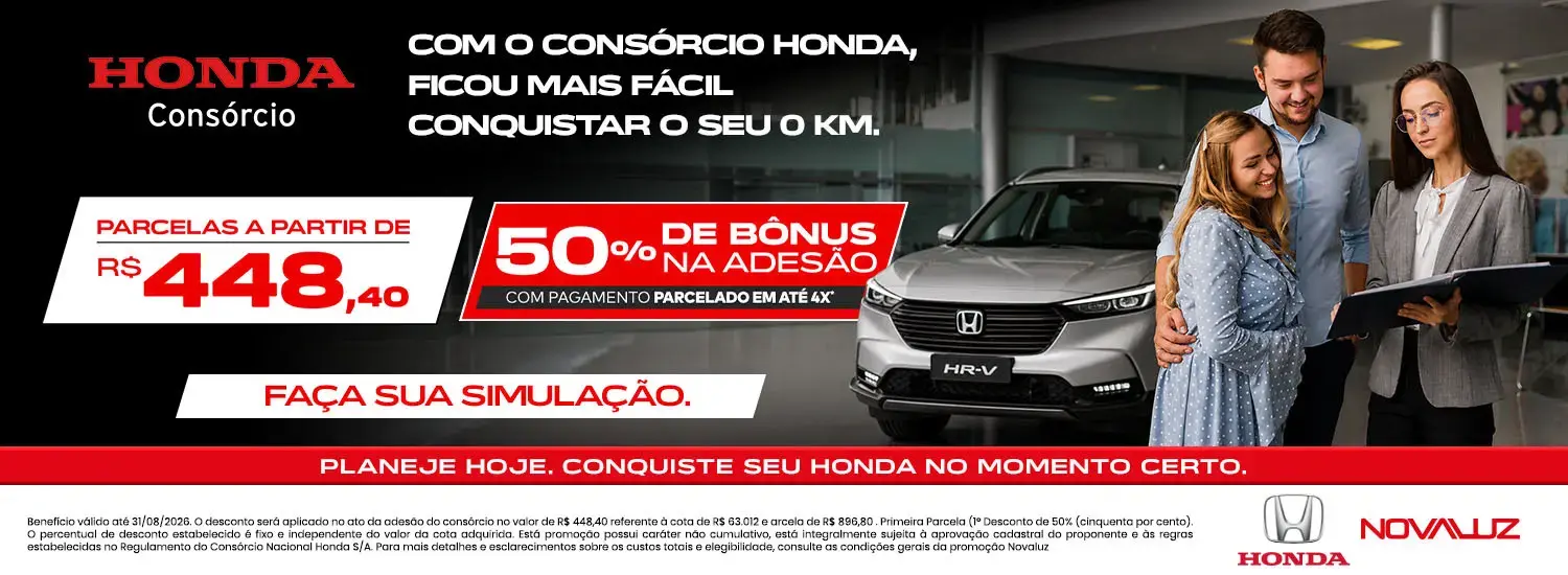 Consórcio Honda - 2026
