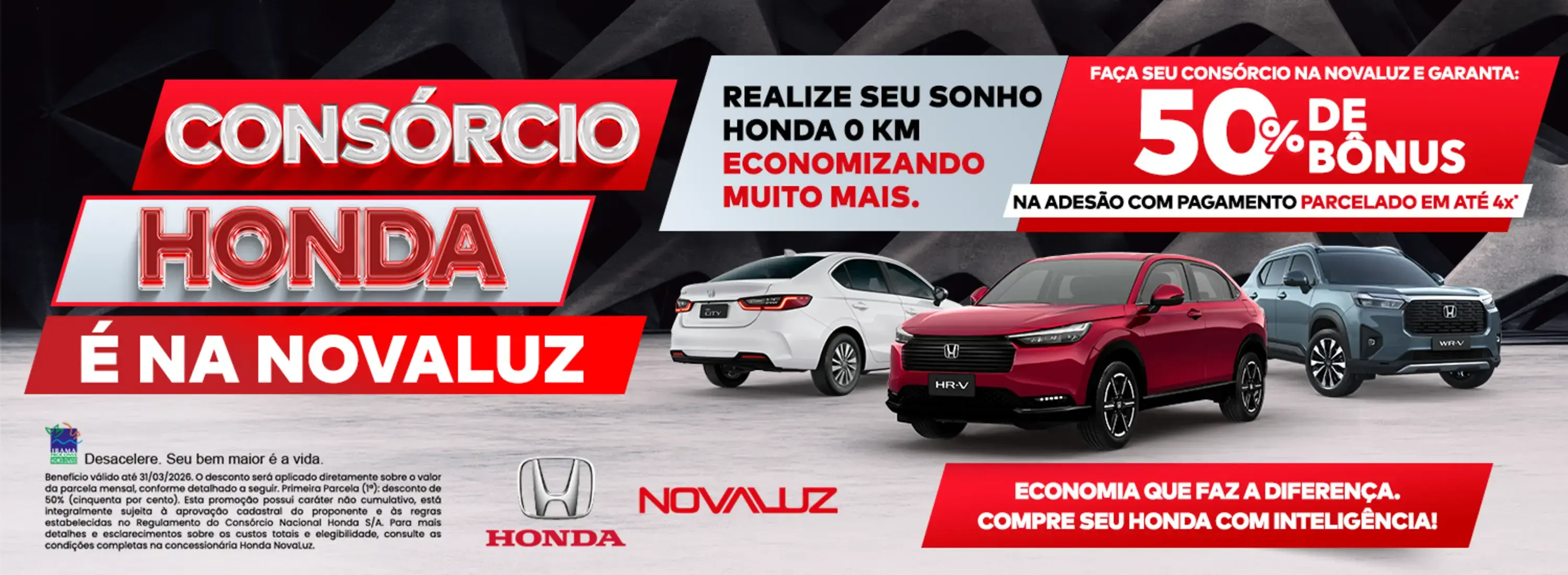 Consórcio Honda março 26
