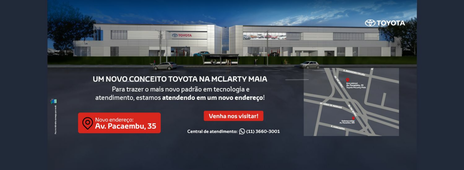 Novo endereço Toyota Pacaembu