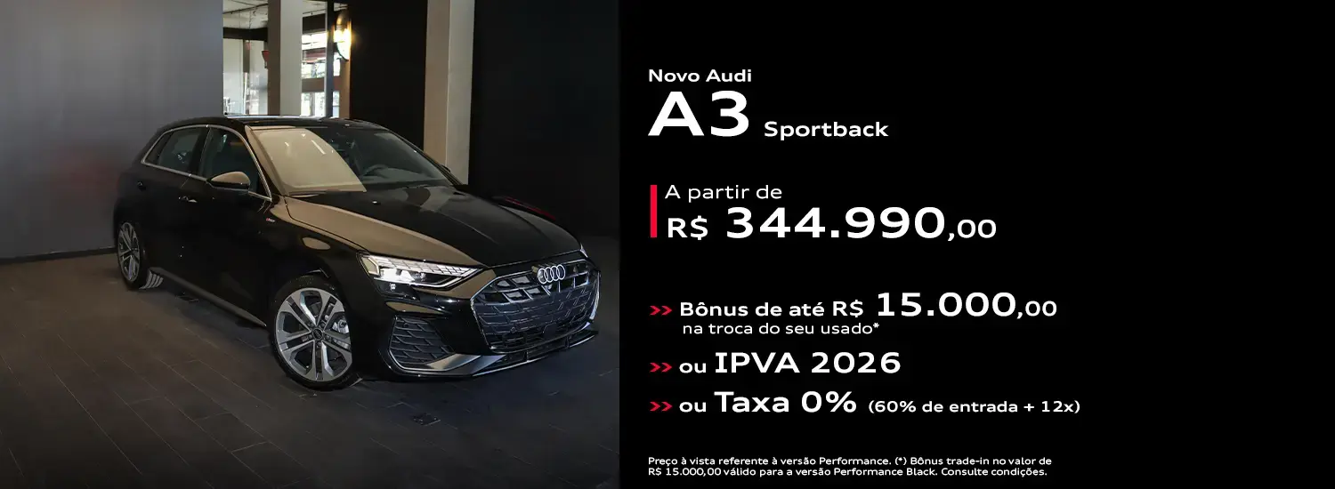 Audi Center Pinheiros - Audi A3 SPB 2026