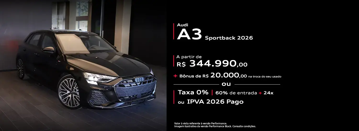 Audi Center Pinheiros - Audi A3 Sportback 2026