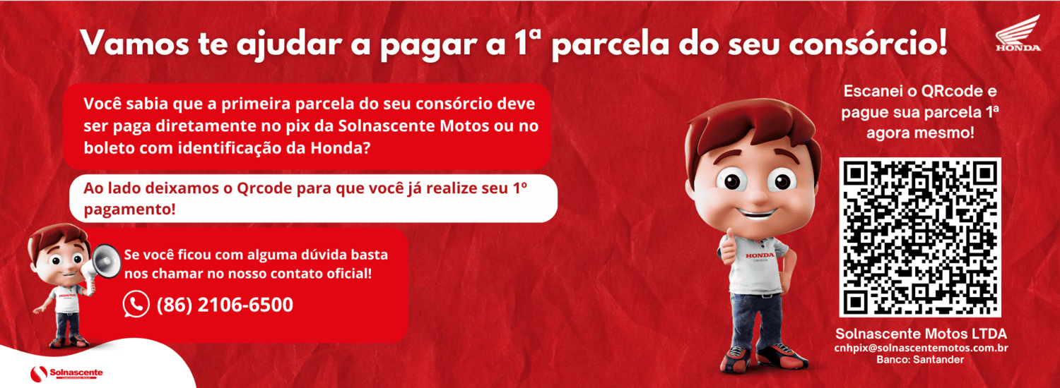 pagamento primeira parcela