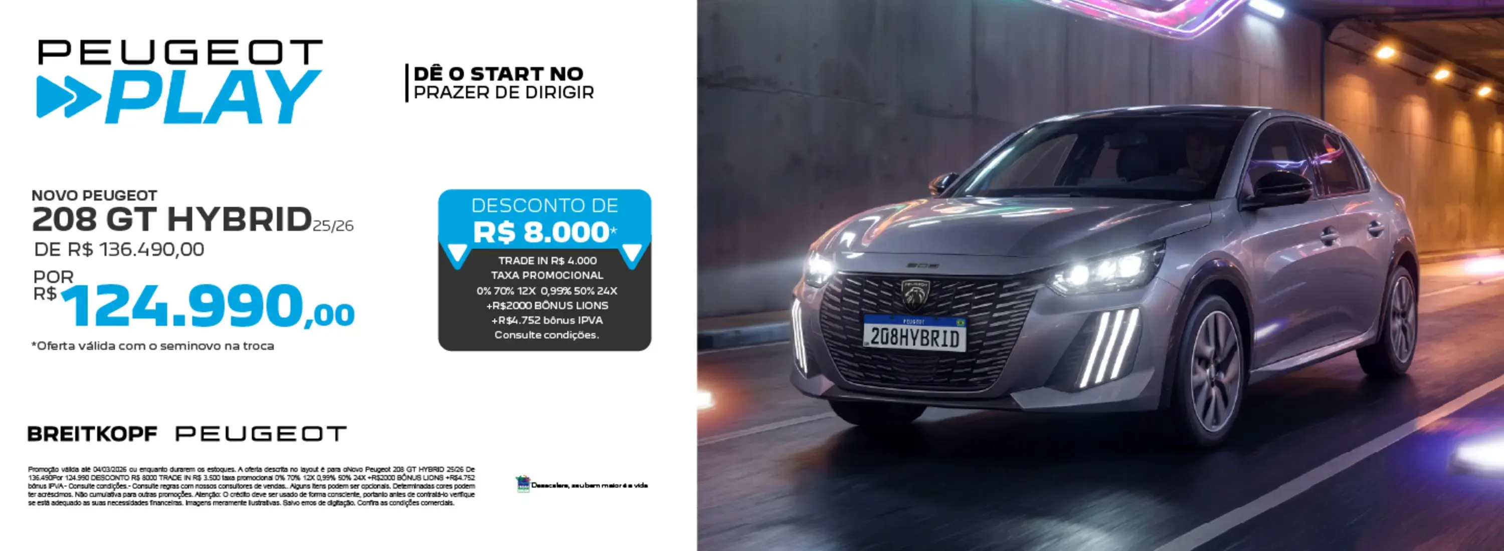 Peugeot 208 GT Hybrid 02/26