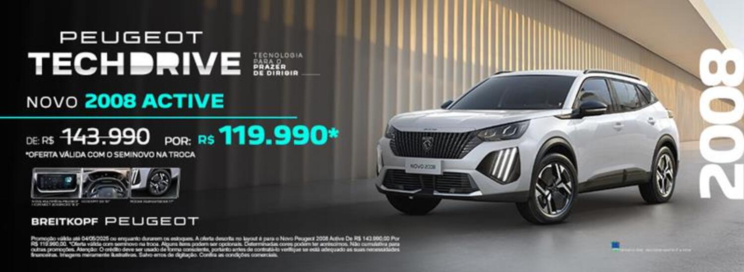 Novo Peugeot 2008 Active