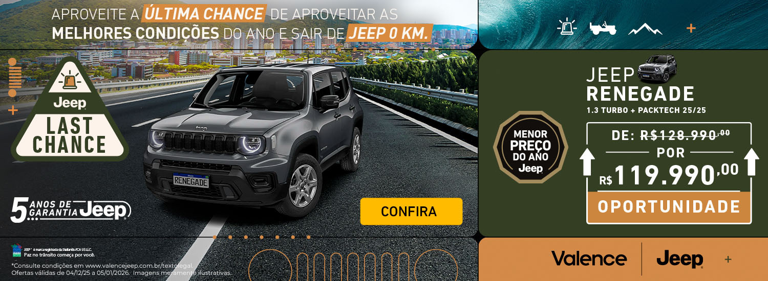 JEEP RENEGADE 1.3 TURBO + PACKTECH OUTUBRO 