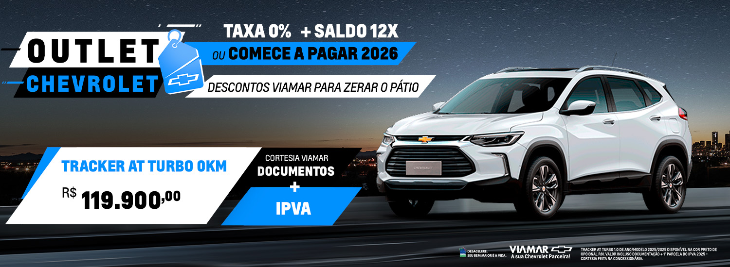 Outlet Viamar Tracker Turbo promoção SUV 0km