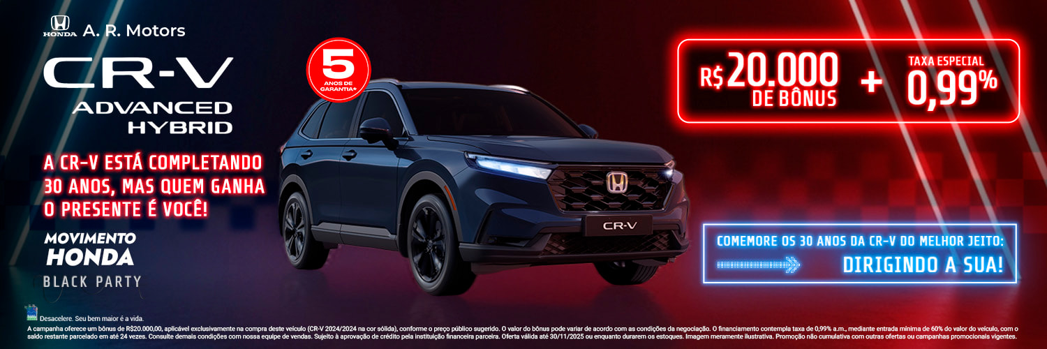 CR-V com Condições Especiais