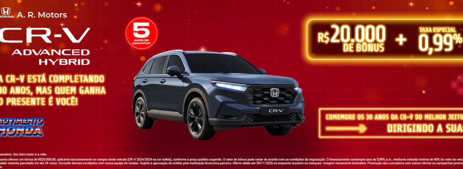 CR-V com Condições Especiais