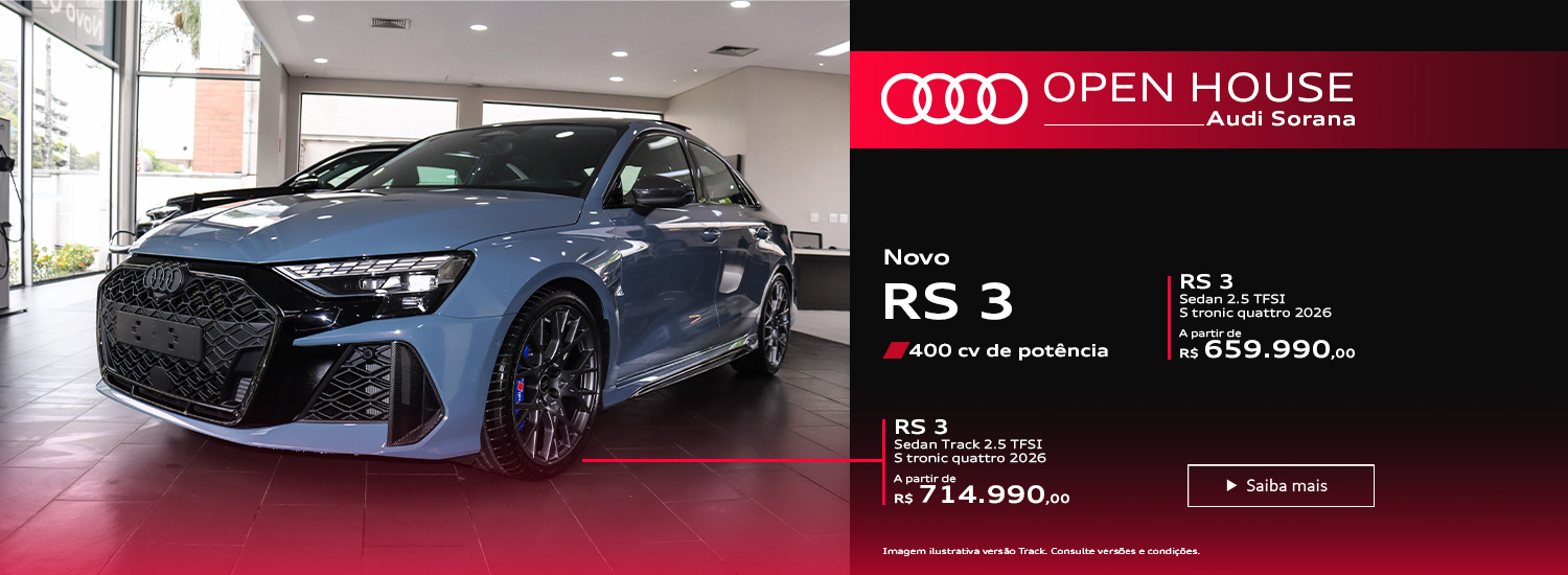  Sorana Audi - Novo Audi RS3 2026