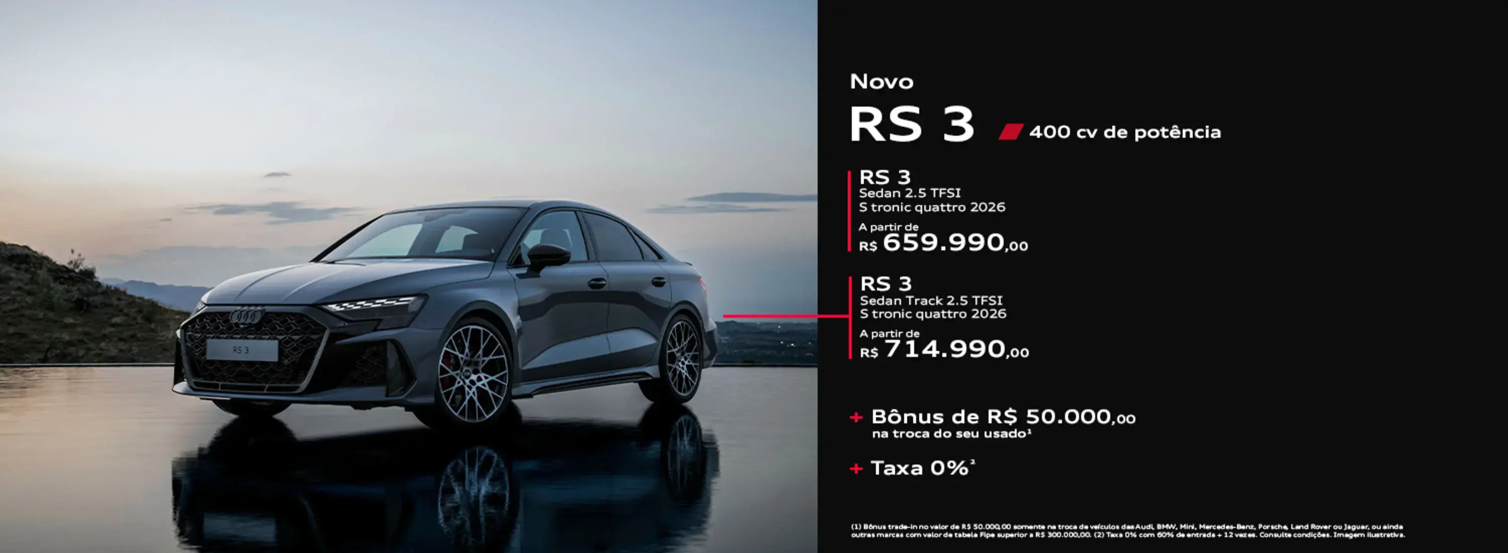 Audi Center Pinheiros - Novo Audi RS3 2026