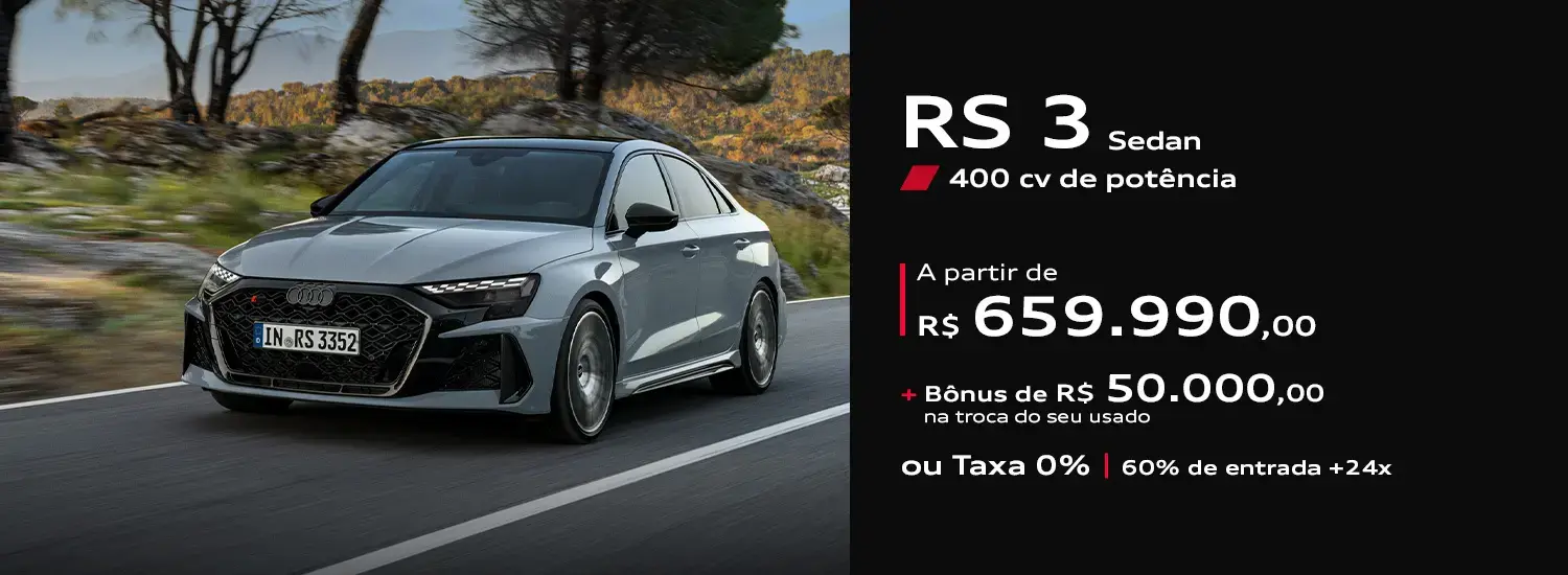 Audi Center Pinheiros - Novo Audi RS3 2026