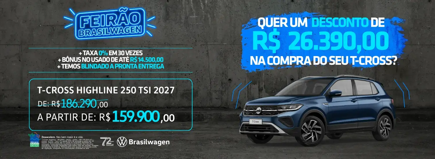 T-CROSS OFERTA SETEMBRO