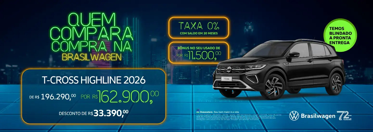 T-CROSS OFERTA JULHO
