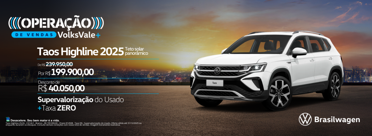 OFERTA TAOS DEZEMBRO