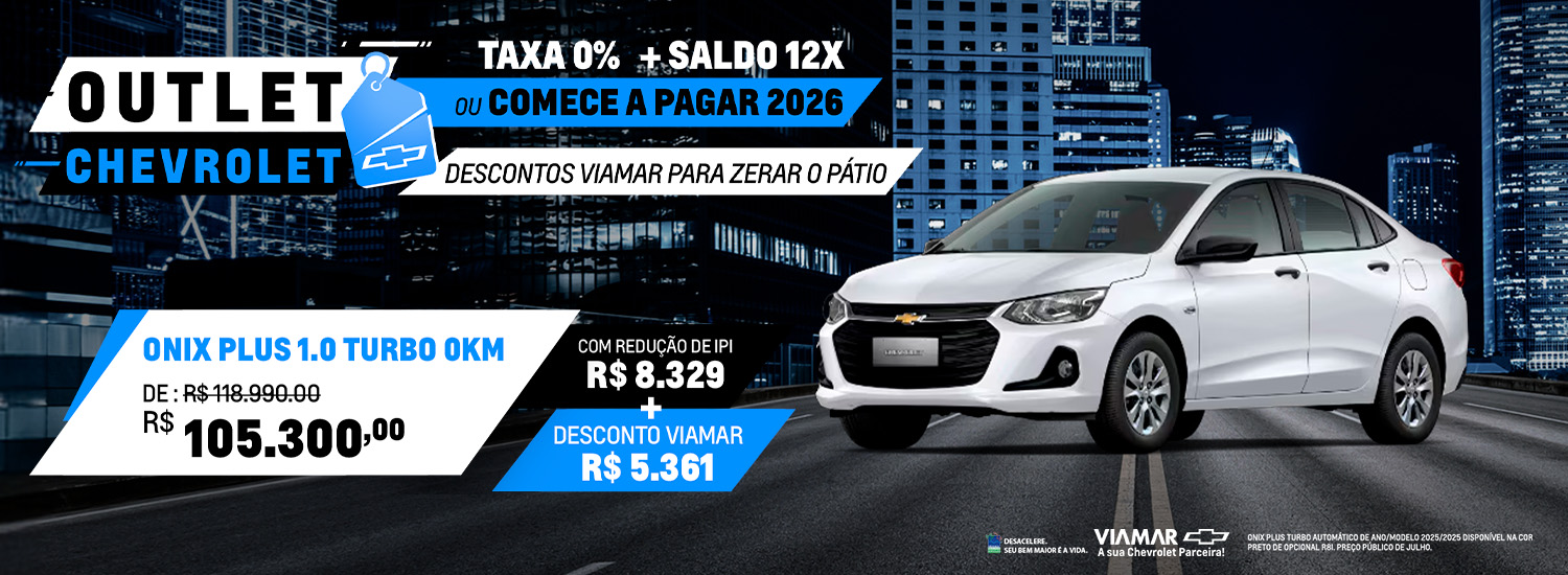 ONIX PLUS (SEDAN) AUTOMÁTICO R8I EM PROMOÇÃO