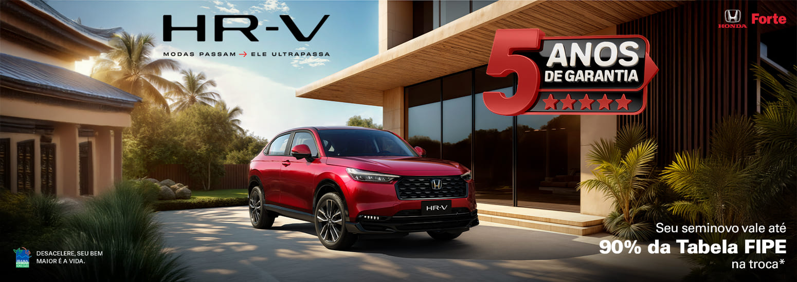 HR-V Modas passam - ele ultrapassa