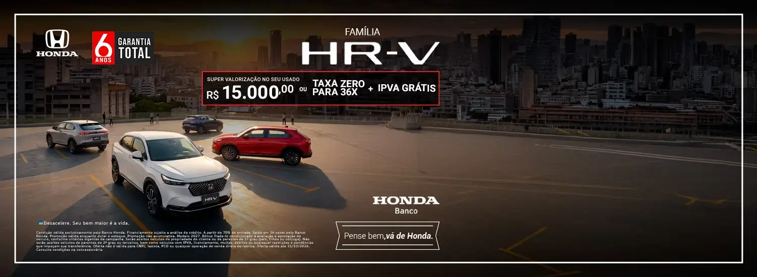 FAMÍLIA HR-V BÔNUS