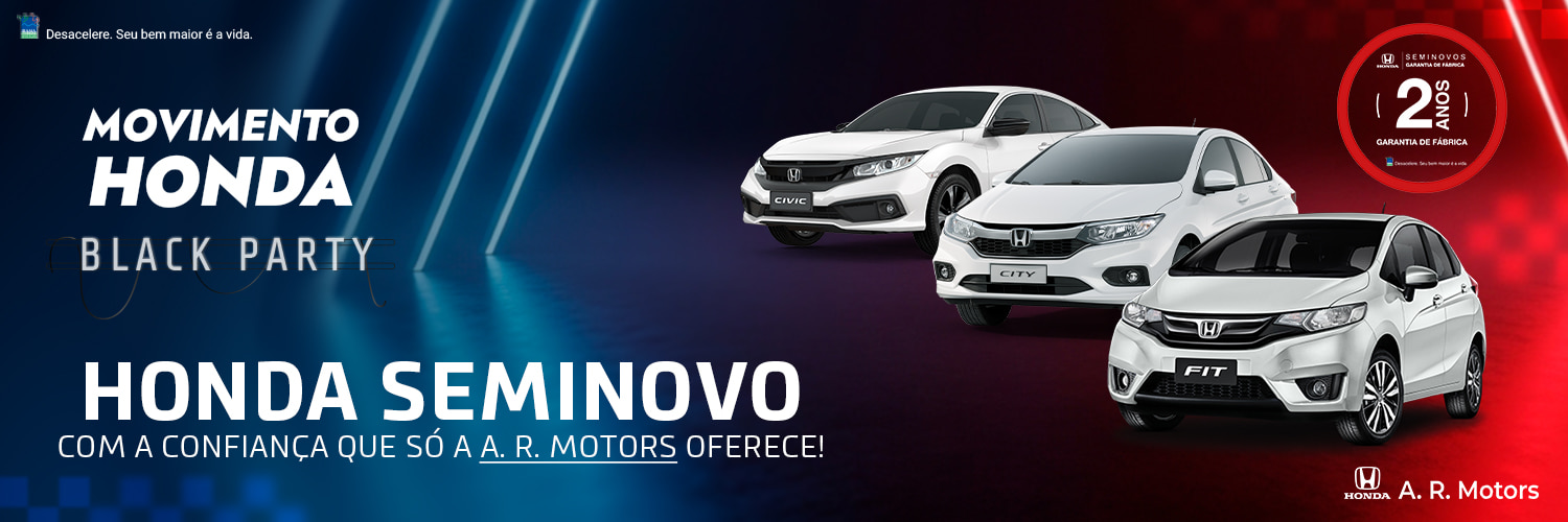 Seminovos Honda com 2 anos de Garantia