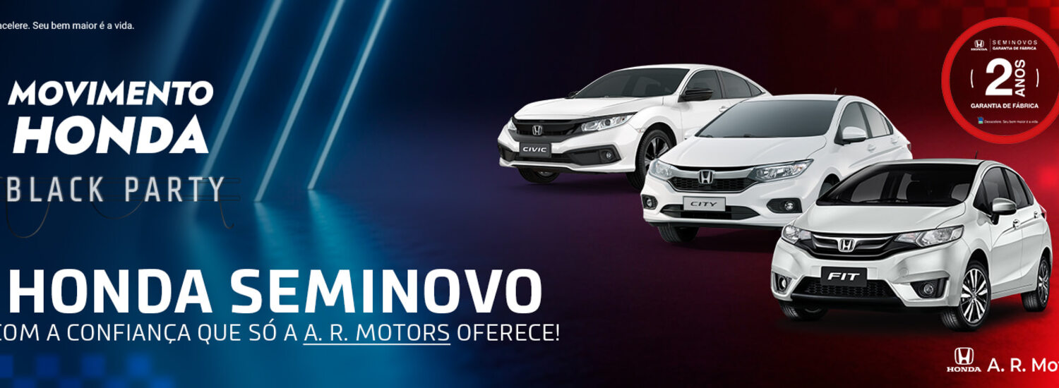 Seminovos Honda com 2 anos de Garantia