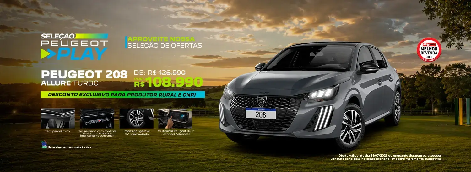 208 Allure - CNPJ - JULHO - Seleção Peugeot Play