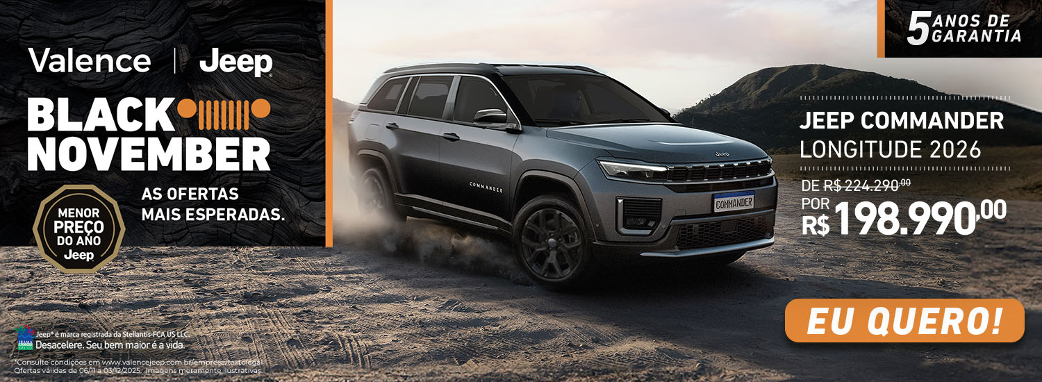 JEEP COMMANDER LONGITUDE BLACK NOVEMBER 