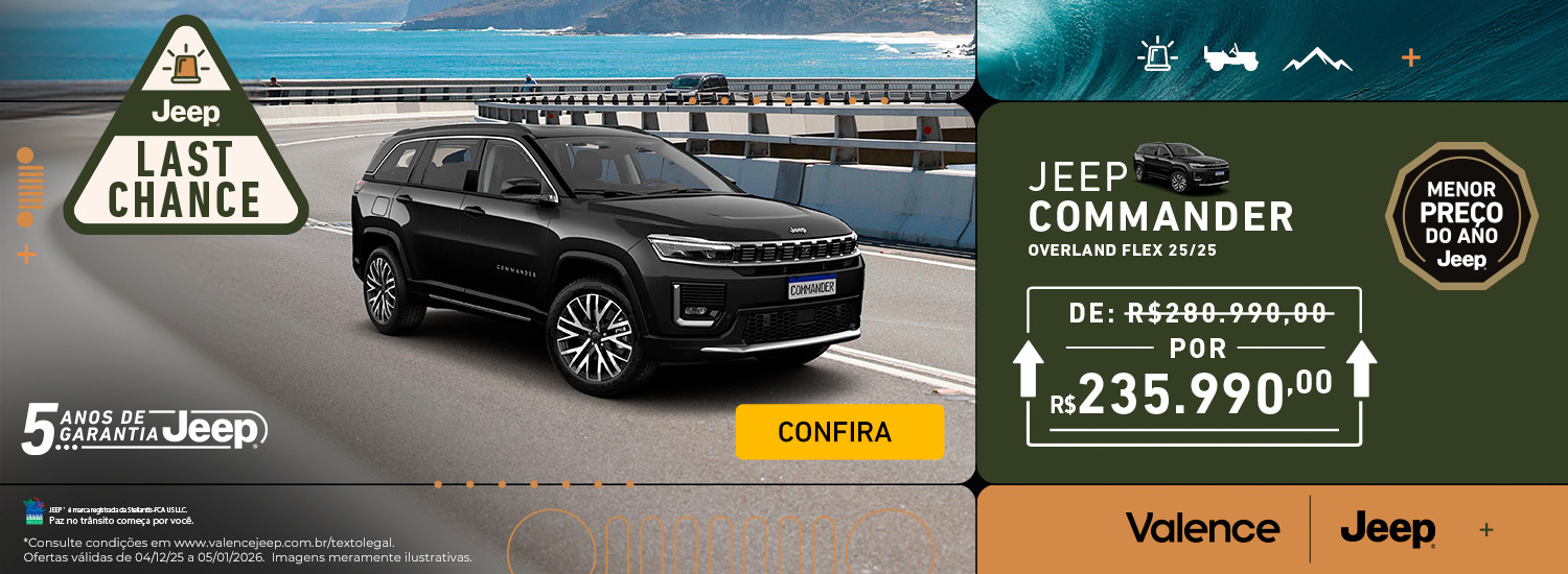 JEEP COMMANDER OVERLAND FLEX DEZEMBRO25