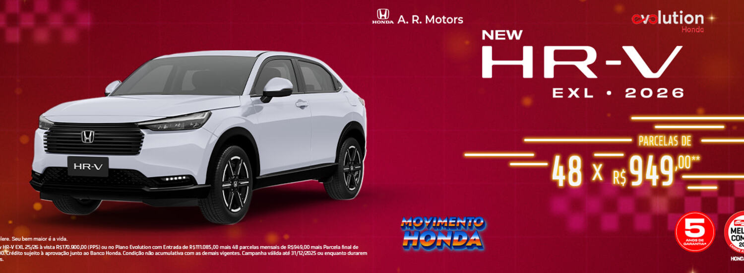HR-V 2026 no Plano Evolution
