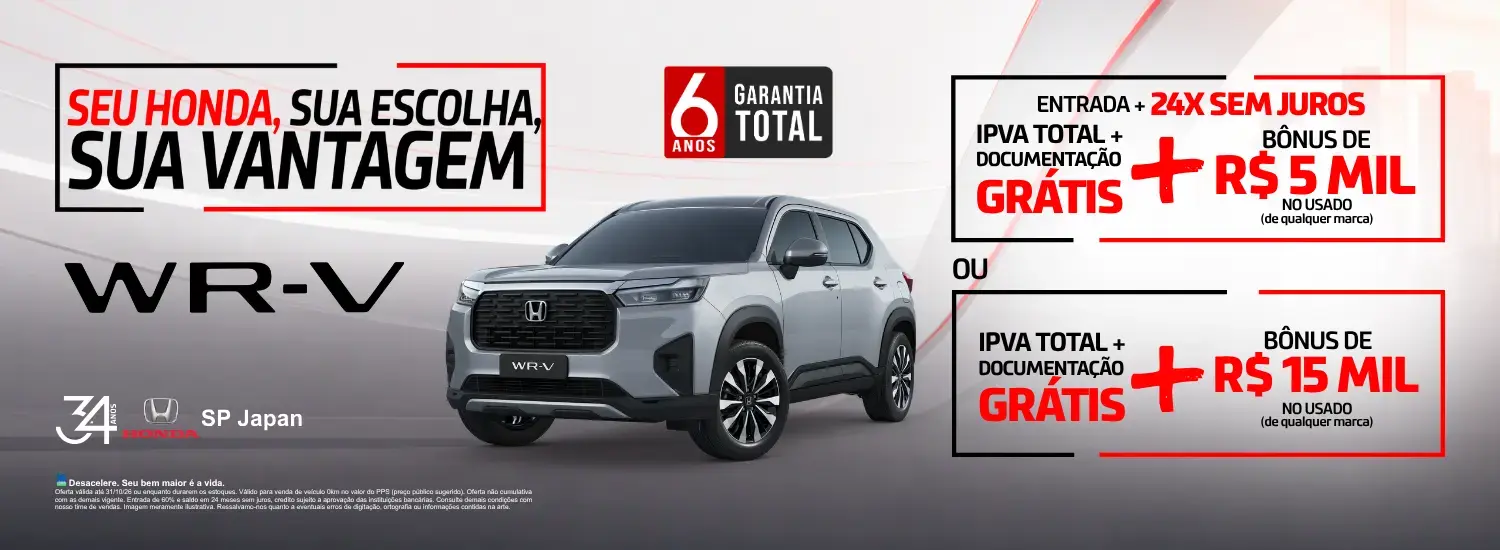 OFERTA WR-V - OUTUBRO
