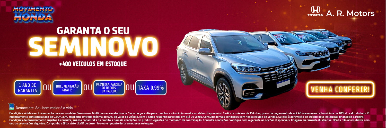 Seminovos com condições especiais