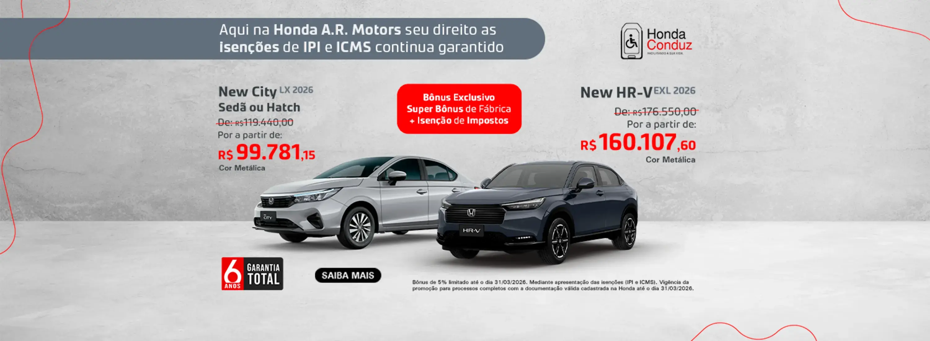 Condições especiais para PCD