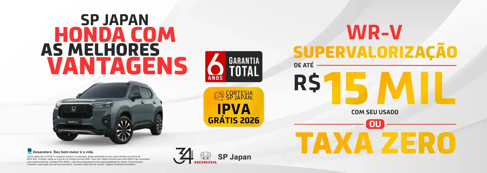OFERTA WR-V JULHO
