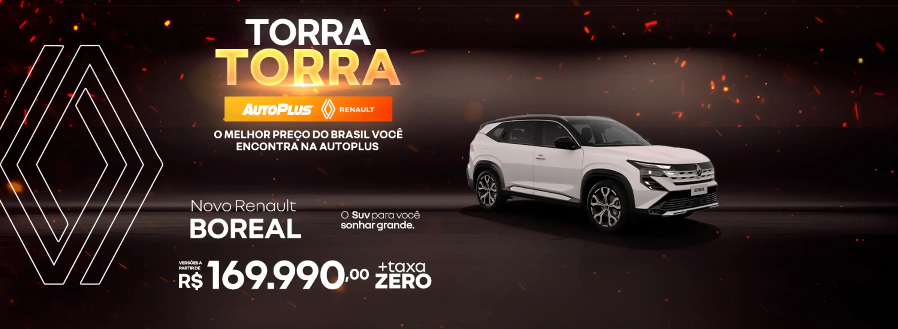 Novo Renault Boreal com versões a partir de R$ 179.990,00 + Taxa Zero