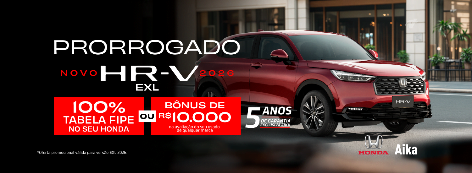 Honda HR-V – versões EX e EXL 2026
