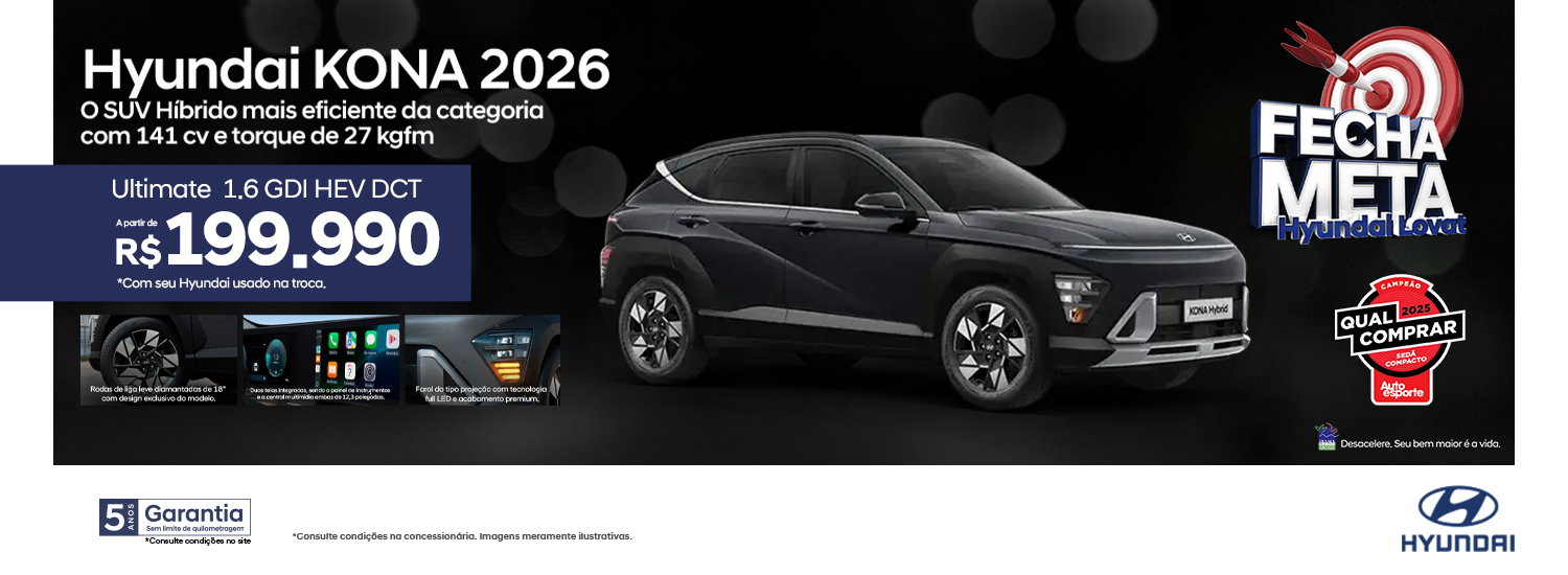 Kona - Fecha Meta Dezembro