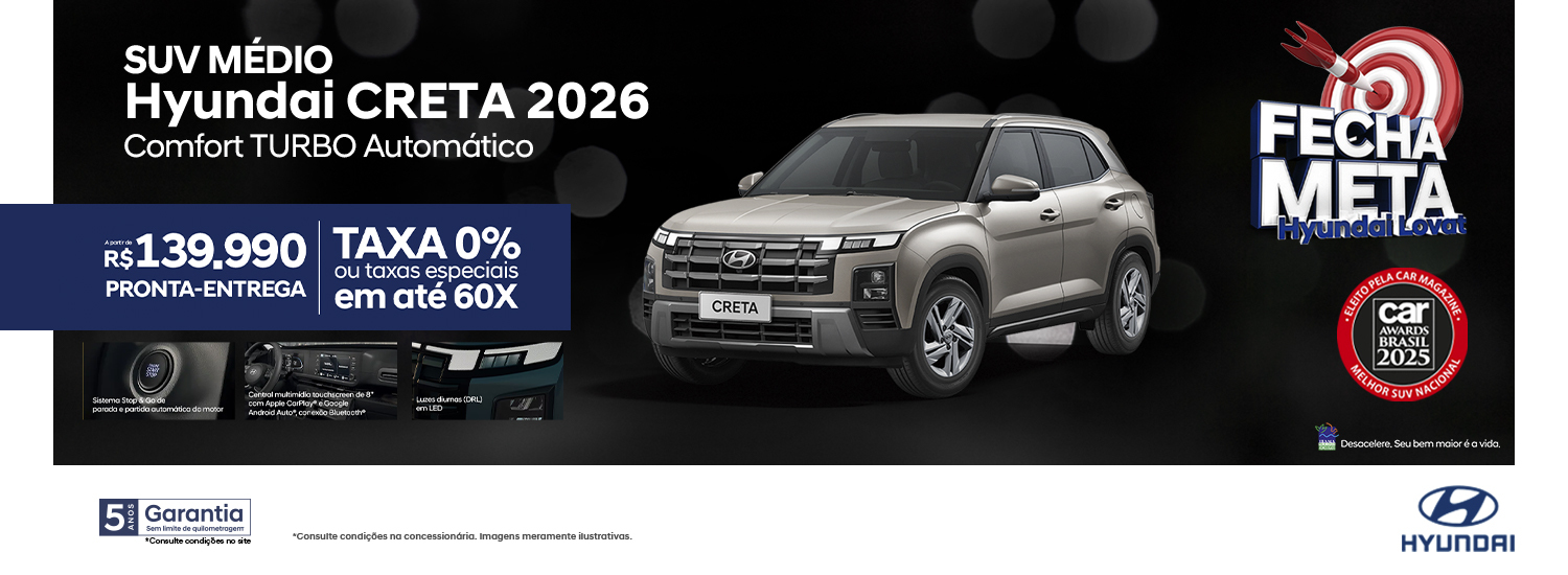 Creta Comfort - Fecha Meta Dezembro