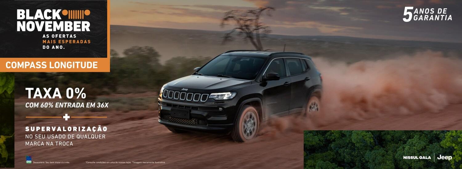 Black November Jeep 2025 - Compass Longitude