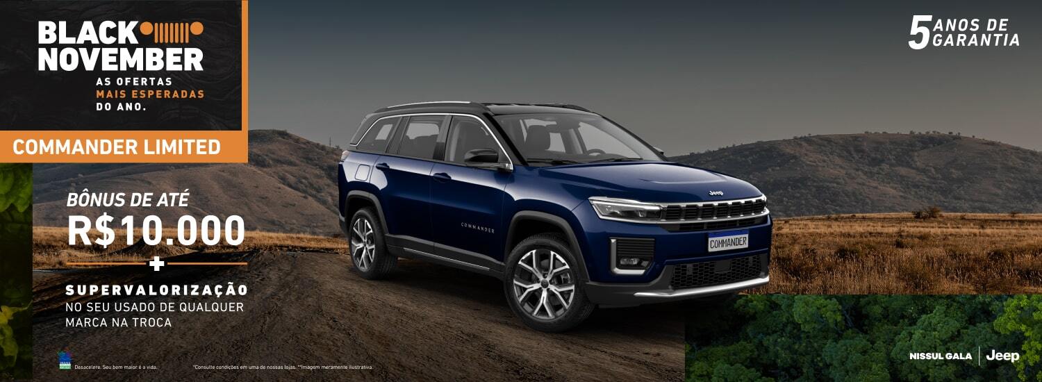 Black November Jeep 2025 - Commander Limited