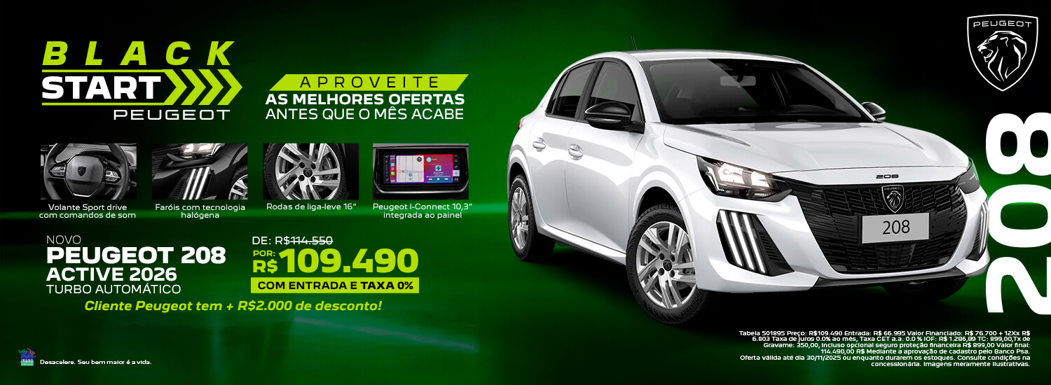 208 Active Turbo - Black 