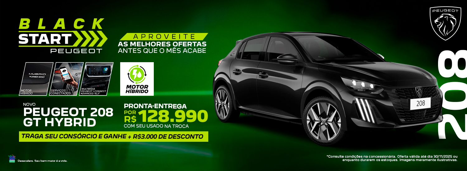 208 GT Hybrid - Black