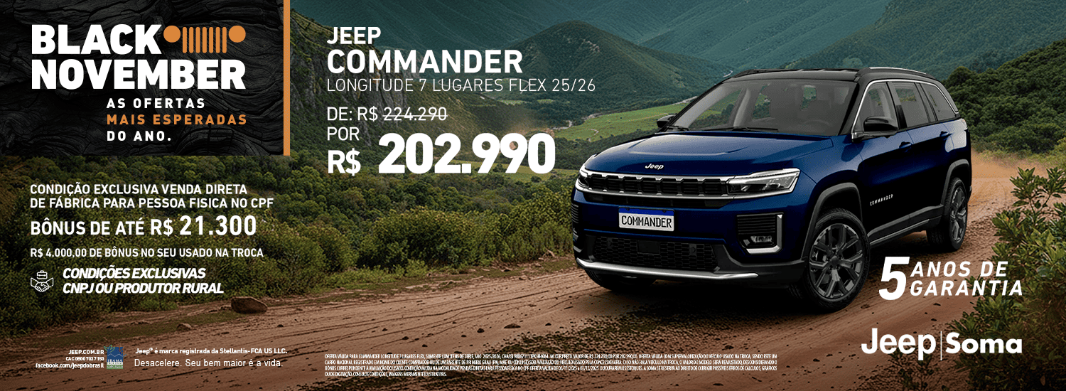 OFERTA - NOVEMBRO - COMMANDER LONGITUDE