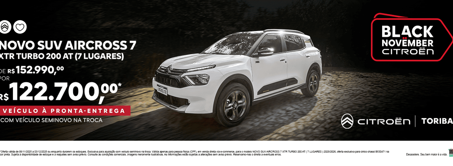 Novo SUV Aircross XTR