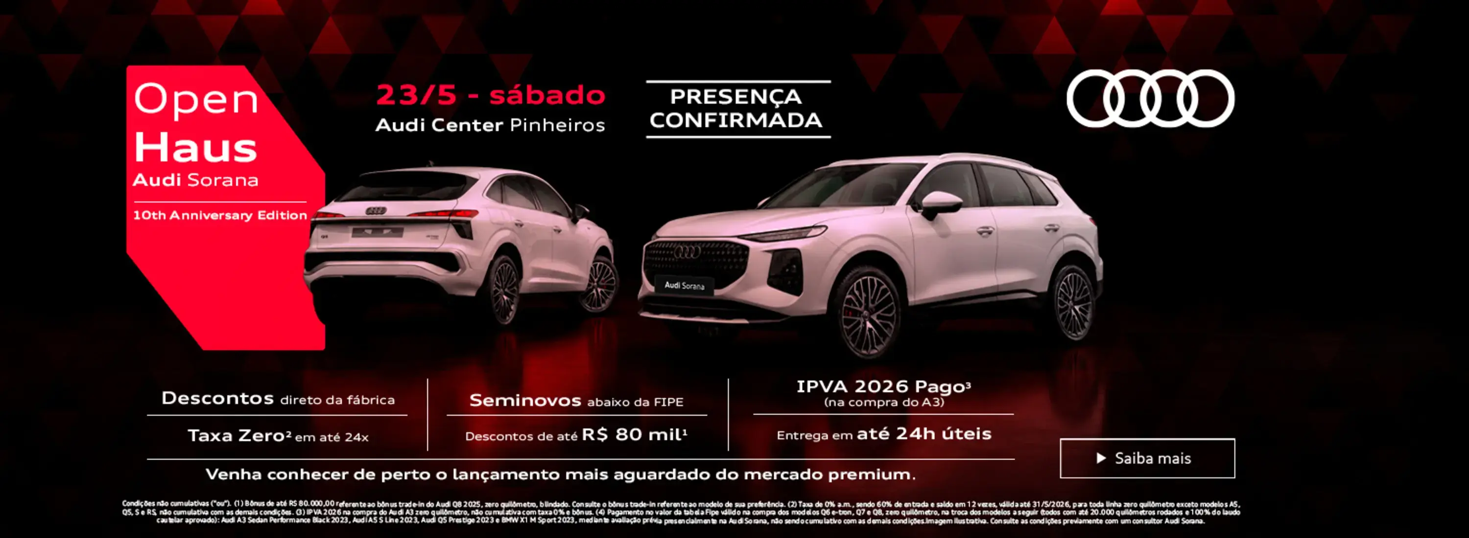Audi Center Pinheiros - Audi Open Haus 2026