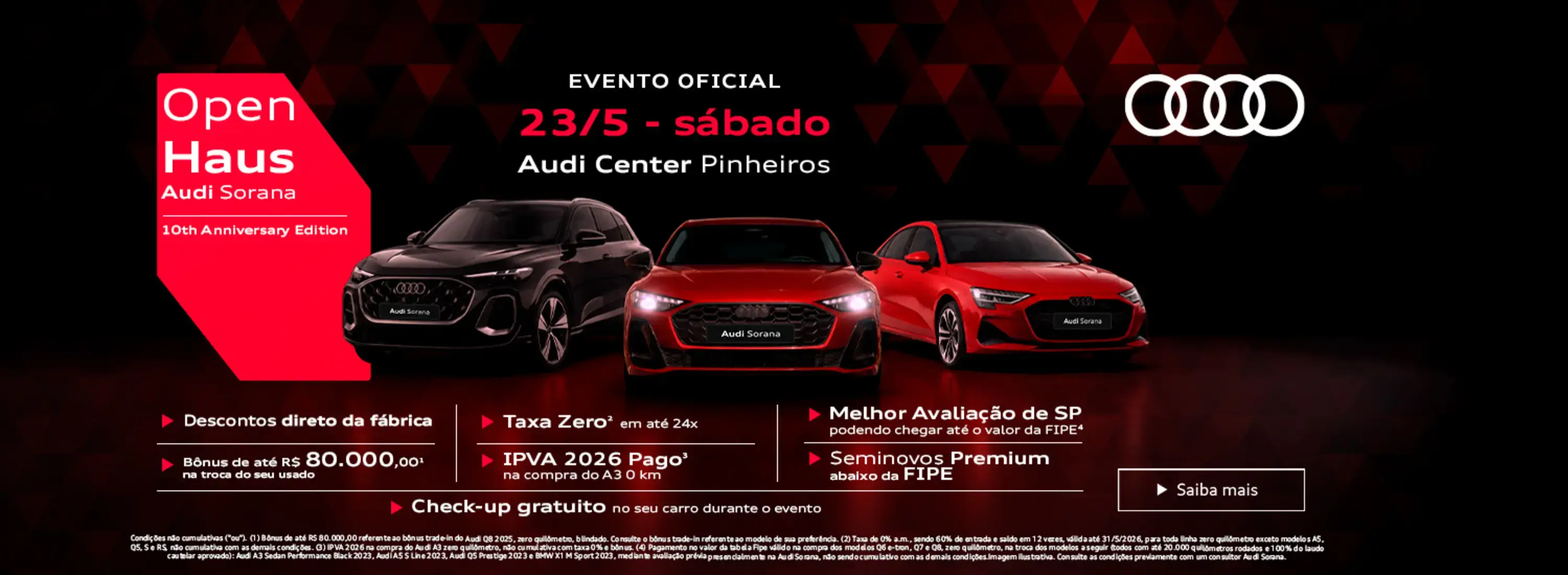 Audi Center Pinheiros - Audi Open Haus 2026